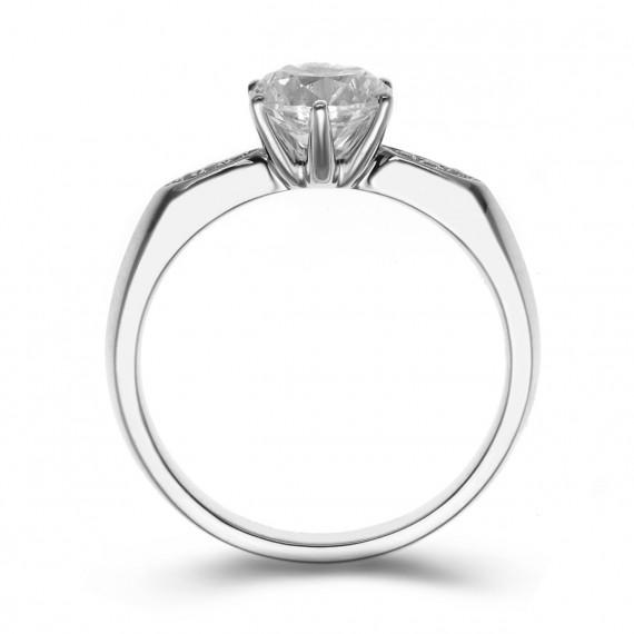 Zásnubní prsten s certifikovaným diamantem Elcey 7909