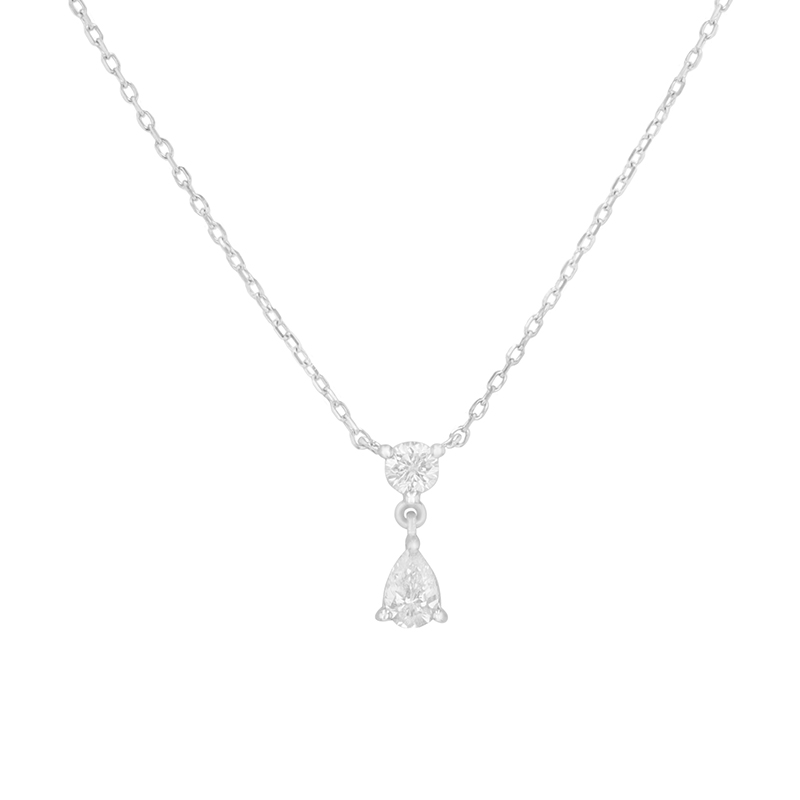 Elegantní náhrdelník s pear diamantem Diantha