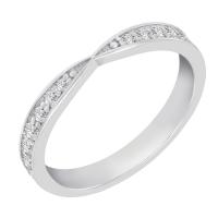 Platinový eternity prsten s diamanty Turpein