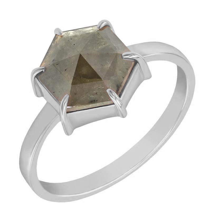 Zlatý prsten se salt and pepper diamantem Libertad 97459