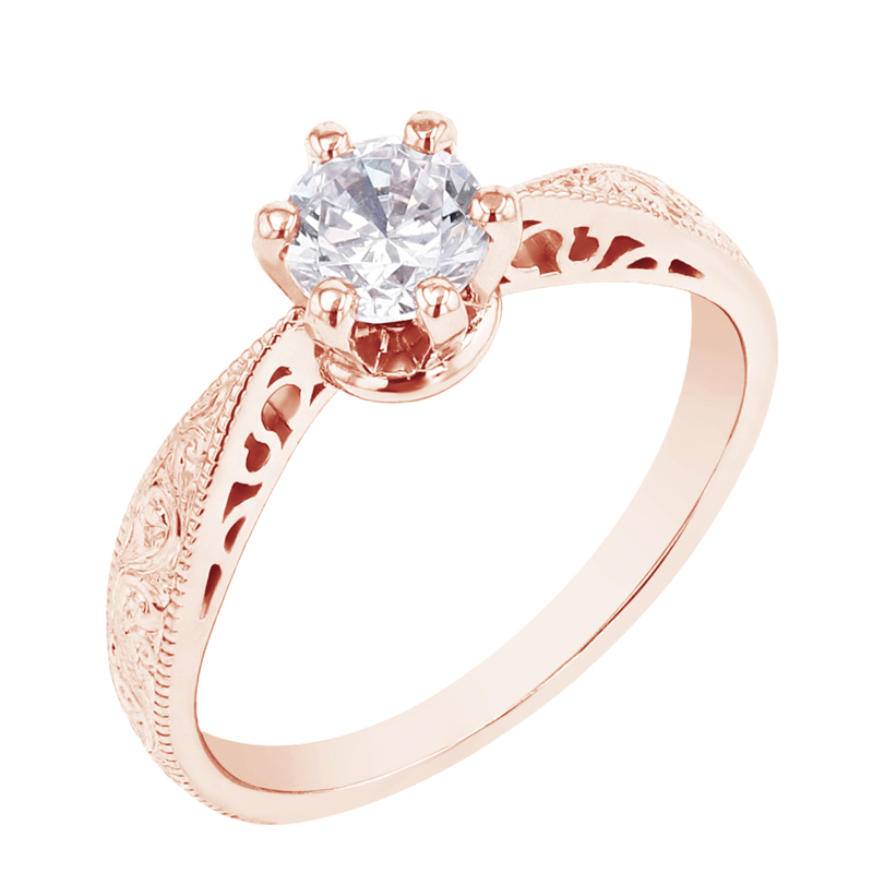 Zásnubní vintage prsten s diamantem Teagan 98849