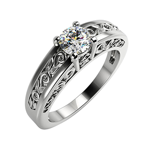 Zásnubní prsteny s diamanty ve vintage stylu