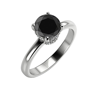 Zásnubní prsteny s černým diamantem