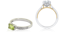 Zásnubní prsteny s diamanty a další drahokamy